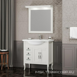 Зеркало  100, 1010х780х22 см,  цв. светлый орех, БЕЗ козырька, крепеж в комплекте ZZ Opadiris Мираж Z0000006875