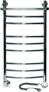 Полотенцесушитель  (гр2) ВП (с полкой) h800x400 мм, электрический, подключение 1"*3/4, установочный набор в комплекте, цвет хром ZZ Ника ЛД ЛД (г2) ВП 80/40-9 Электро