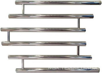 Полотенцесушитель "ПМ 4" 500*500 мм, БЕЗ уголков, сгонов, хром ZZ