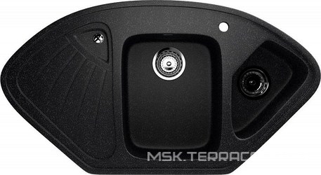 Мойка кухонная Ulgran U-501-308 черная| 55x103x17