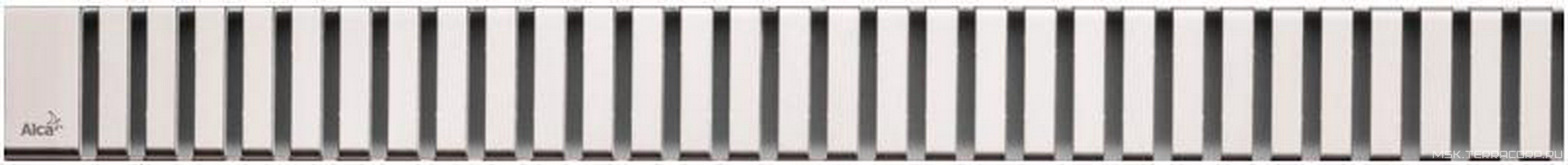 Решетка для водоотводящего желоба Mini  300мм, хром AlcaPlast Line LINE-300L