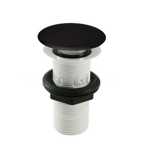 Пробка для сливного отверстия раковин без перелива и с переливом, универсальн.,нажимн.Up & down,G 1 1/4, (крышка керам.цв.matt black), Artceram ZZ ArtСeram Универсал ACA038 17 00