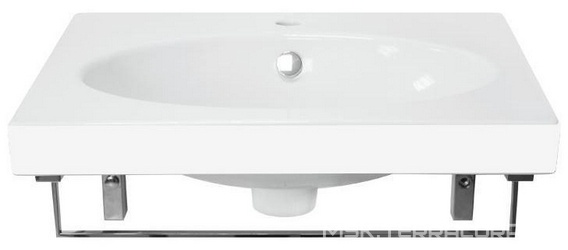 Раковина Sanita luxe Next60 на кронштейнах| 60x6x45