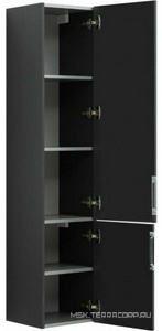 Пенал подвесной "" 35 см, цвет серый антрацит ZZ Aquanet Алвита 240197