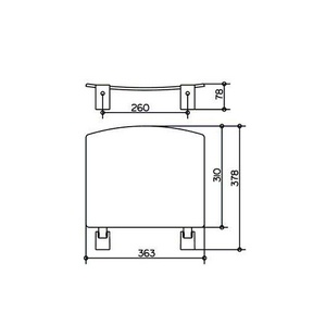 Сиденье для душа, настенное, откидывается наверх, БЕЗ крепёжного комплекта арт.34992 000100, (хром/белый (RAL 9010),  ZZ Keuco Plan 14980 010051