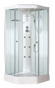 Душевая кабина 90*90*220 см, переднее стекло - прозрачное, заднее - декор мозайка, средний поддон ZZ Niagara Niagara NG 306-01