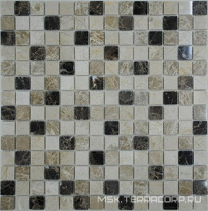 Мозаика Спектр-М Натуральный камень Мозаика из камня на сетке М20-275-20Р ZZ |30.5x30.5