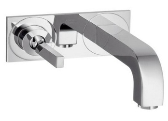 Смеситель для раковины однорычажный настенный, излив 165 мм, наружная часть, хром,  XX Hansgrohe Axor Citterio 39112000