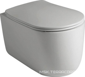 Унитаз подвесной Kerasan Nolita светло-серый матовый| 55x35x38