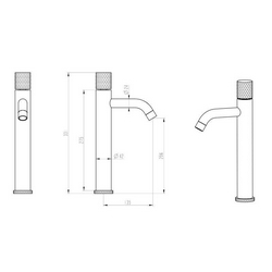 Смеситель Boheme Stick 122-WCR для раковины, white diamond chrome, цв. белый хром, ZZ Boheme stick 122-WCR