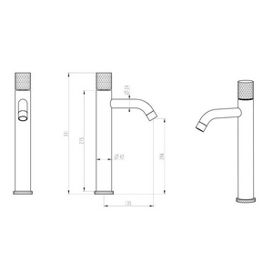 Смеситель Boheme Stick 122-WCR для раковины, white diamond chrome, цв. белый хром, ZZ Boheme stick 122-WCR