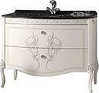 Тумба под раковину, 110,5хh84х58,5см, два выдвижн. ящика, ручки цв. хром,  ZZ Labor Legno Hermitage HEPLС 113 ARG