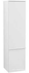 Шкаф-пенал 404хh1546х372мм, подвесной, 1 дверь петли справа, 2 выдв.отделения, крепёж в комп., (цв. DH белый глянцевый, ручка цв.хром),  ZZ Villeroy & Boch Venticello A95211DH