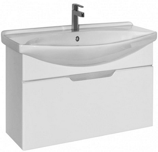 Тумба подвесная ""-75, 1 ящик, БЕЗ раковины, цв.белый ZZ Dreja Laguna 99.0102