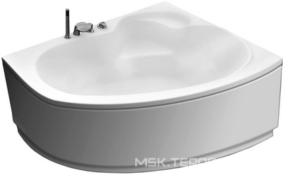 Ванна 160х105хh65см, ("Левая" отв.слива слева),  без г/м, на каркасе, сифон в компл, БЕЗ панели, NICE ZZ