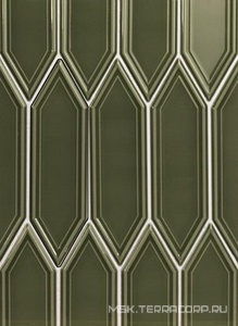 Керамическая плитка для стены APE Ceramica The Hamptons Gin Victorian Green 5x18 n102797