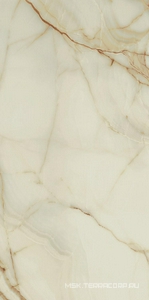 Керамогранит для пола и стены Florim Magnum Les Bijoux De Rex Onyx Blanche Glossy 120x240 765720