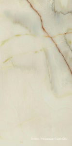 Керамогранит для пола и стены Florim Magnum Les Bijoux De Rex Onyx Blanche Glossy 120x240 765720
