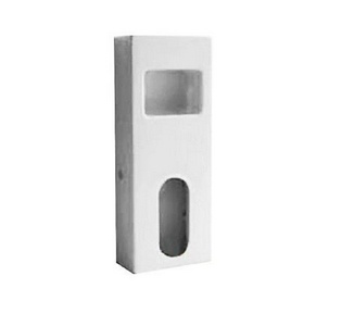 Панель 360хh1000х170мм, приставная, напольная керамическая, для биде, с полочкой для аксессуаров, крепёж к стене в компл., Unico,  ZZ Kerasan Flo 248201