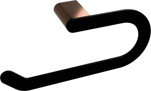 Полотенцедержатель-кольцо, (цв.черный матовый / розовое золото глянец),  ZZ Bemeta Galla 108104060