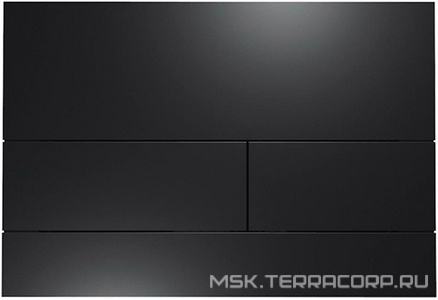 Панель смыва с двумя клавишами, для застенного модуля д/унит., д/горизонт/вертик. установки, (металл цв. чёрный матовый), TECEsquare ZZ Tece TECEnow 9240833