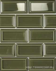 Керамическая плитка для стены APE Ceramica The Hamptons Tiana Victorian Green 6,5x13 n102712