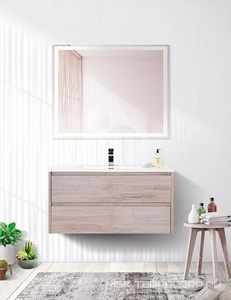 База под раковину подвесная с двумя выкатными ящиками, 1010х460хh515мм, без раковины, (цв.Rovere Galifax Bianco),  BelBagno Kraft KRAFT-1000-2C-SO-RGB