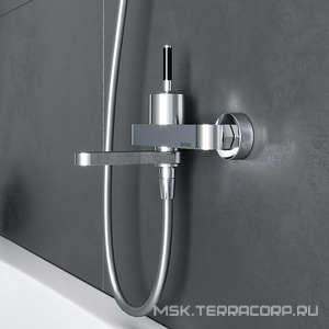 Смеситель для ванны, (корпус цв.хром, ручка цв.черный),  Damixa Arc 291000000