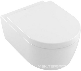 Унитаз подвесной Villeroy & Boch Avento 5656HRR1 alpin с CeramicPlus| 53x37x31