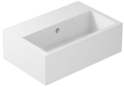 Раковина накладная 600х400хh170мм, 1 отв. для смесит.,  ZZ Galassia Plus Design 6032M