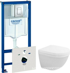 Комплект Инсталляция Grohe Rapid SL 4 в 1 с кнопкой смыва| 48x37x37