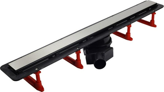 Дренажн.канал750мм,готов к-т,сифон d50 вых.вбок 48л/мин,затвор(сухой/гидро),мин h монтажа62мм, 2х стор.вставка цв.мат.хром/чёрн стекло)Confluo FrameKL Pestan Confluo Frameless Line 13701205