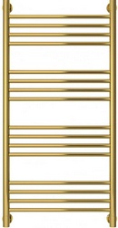 Полотенцесушитель "Богема+" 1000*500 мм, выгнутая перекладина, Н.Г. подключ. 3/4, комплектующие в комплекте, цв.золото ZZ