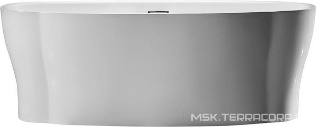 Ванна 1700x850xh600мм, акрил, отдельностоящая, слив-перелив цв.хром в комплекте, BelBagno ZZ