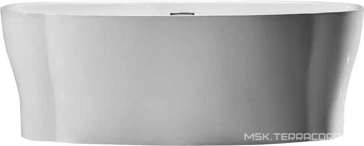 Ванна 1700x850xh600мм, акрил, отдельностоящая, слив-перелив цв.хром в комплекте, BelBagno ZZ BelBagno Универсал BB403-1700-850