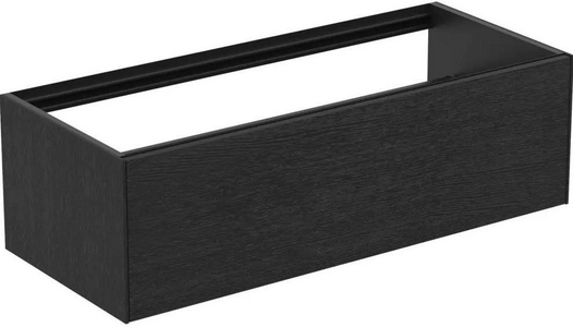 База 80х46х25см,под метал.каркас подвес.с 1 выкат.ящик,c механизм.PUSH (BLUM) плавн.закрыв,без верхн.крышки,(цв.Nero),  ZZ Cezares Cadro CADRO-80-1C-SO-NR-BLUM