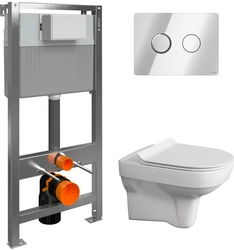 Комплект Унитаз Cersanit City New clean on| 53x37x35