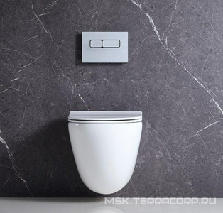 Унитаз подвесной, безободковый 500х365х410мм, без сиденья, крепеж в компл.,  BelBagno Amanda BB051CHR