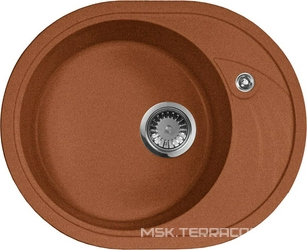 Мойка кухонная AquaGranitEx M-18l терракот| 46x57x18
