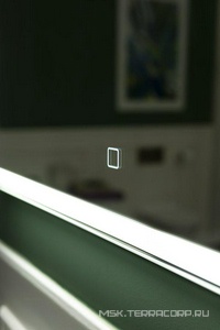 Зеркало с подсветкой -75, цв.белый, крепеж в комплекте Aquanet Nova Lite 242271