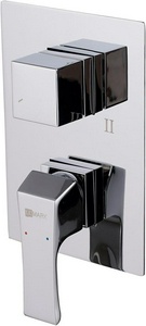 Смеситель для ванны и душа , встраиваемый, внутренняя часть в компл, БЕЗ аксессуаров, цв. хром глянец, ZZ Lemark Unit LM4527C