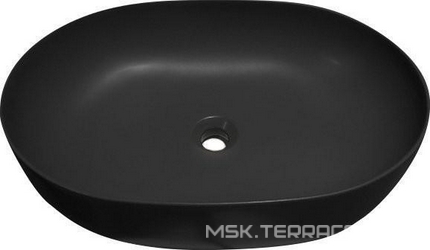 Раковина Kerasan Nolita 60х40 см, черная матовая| 60x15x40