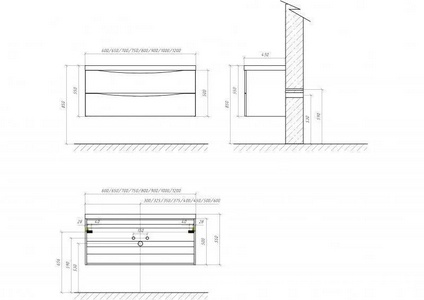 Раковина 650х450мм, (искусственный мрамор, цв.белый), BelBagno ZZ BelBagno Универсал BB650/450-LV-MR-PR