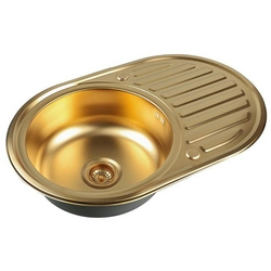 Мойка кухонная Zorg Inox Pvd SZR-7750 bronze| 50x77x18