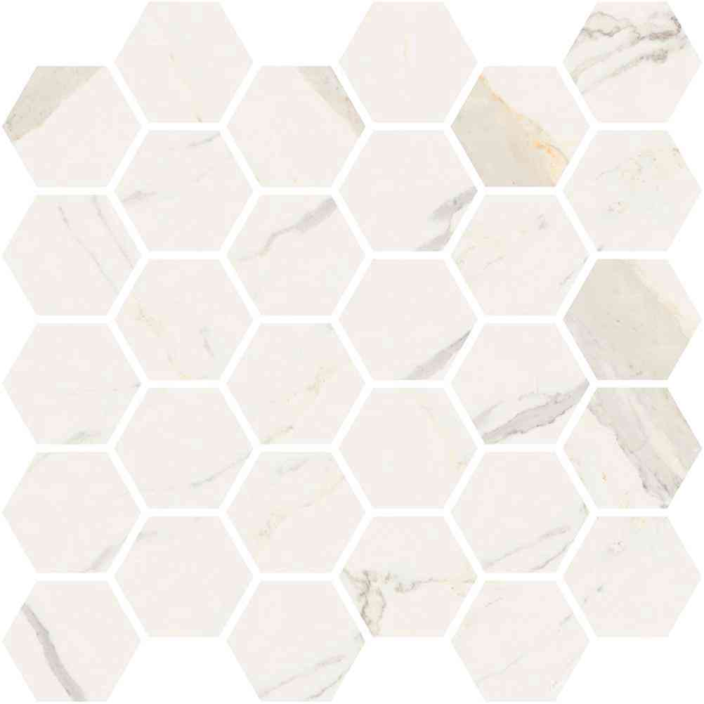 Mosaico Esagoni Bianco Calacatta ZZ |30x30