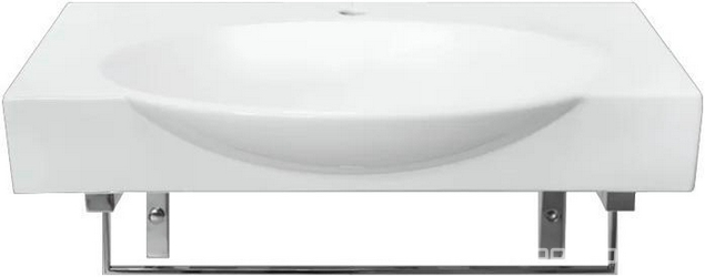 Раковина подвесная Sanita luxe Infinity76х45см на кронштейнах, БЕЗ донного клапана ZZ