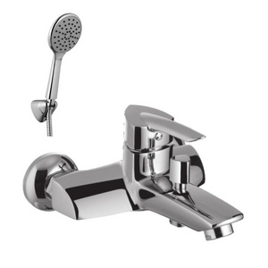 Смеситель для ванны, с коротким изливом, с аксессуарами Lemark  LM3502C, цв. хром ZZ Lemark Mars LM3502C