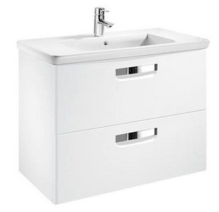 Тумба подвесная GAP 700*440*600 мм, цвет белый, с 2 выдвижными ящиками, ZZ Roca Gap ZRU9302878