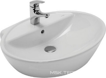 Раковина Sanitana Soft 57 с переливом| 57x16x45