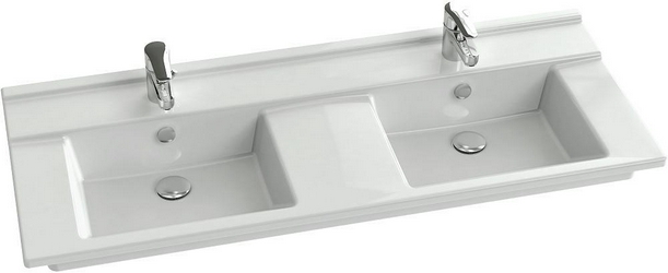 Раковина Jacob Delafon Struktura EXF112 120 см, двойная| 120x19x48